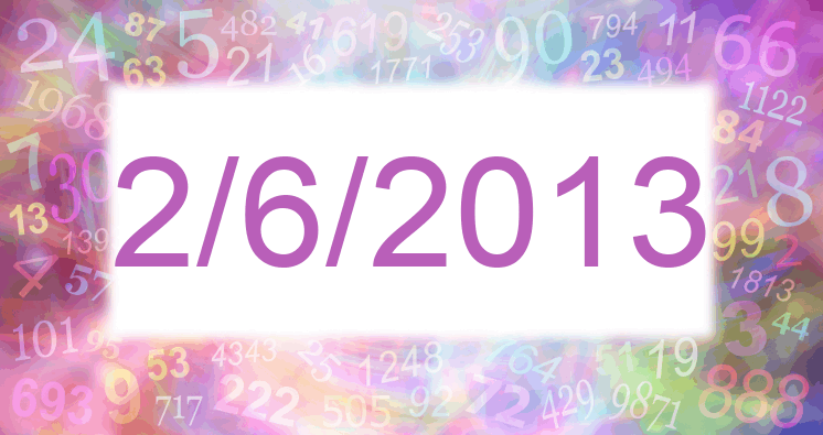 Numerología de la fecha 2/6/2013