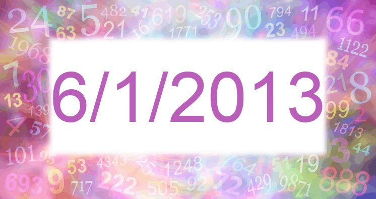 Numerología de la fecha 6/1/2013