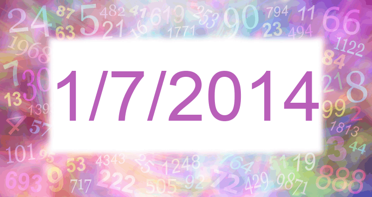 Numerología de la fecha 1/7/2014