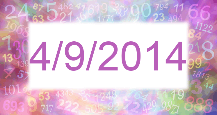 Numerología de la fecha 4/9/2014