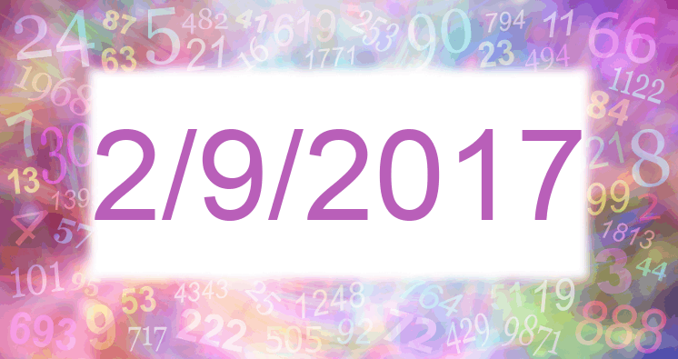 Numerología de la fecha 2/9/2017