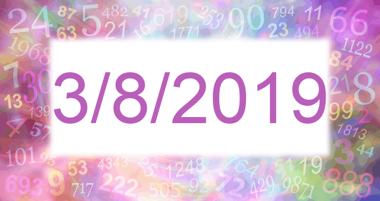 Numerología de la fecha 3/8/2019
