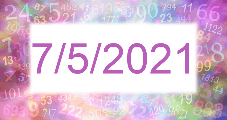 Numerología de la fecha 7/5/2021