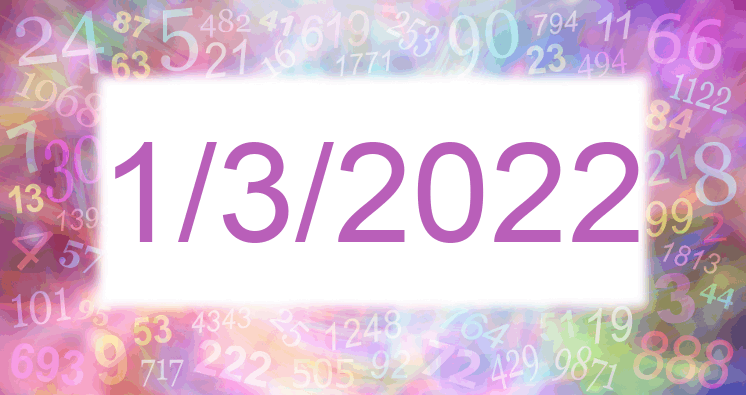 Numerología de la fecha 1/3/2022