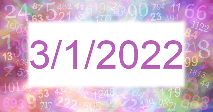 Numerología de la fecha 3/1/2022