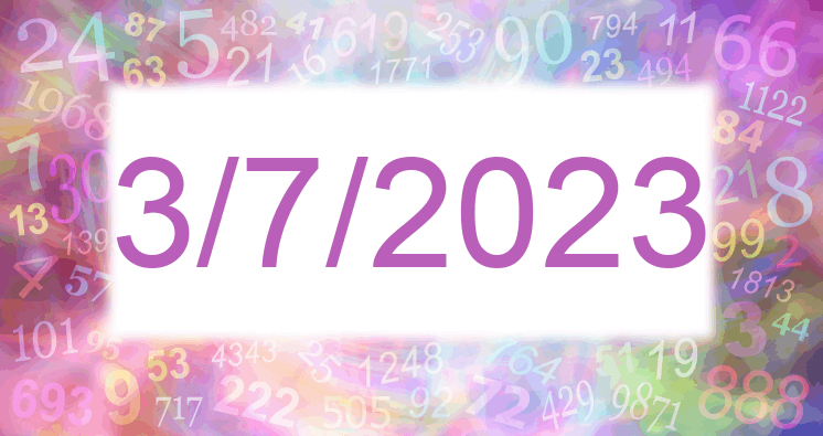 Numerología de la fecha 3/7/2023