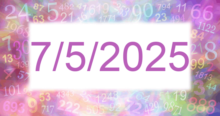Numerología de la fecha 7/5/2025