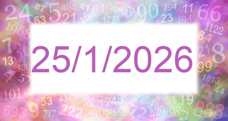 Numerología de la fecha 25/1/2026
