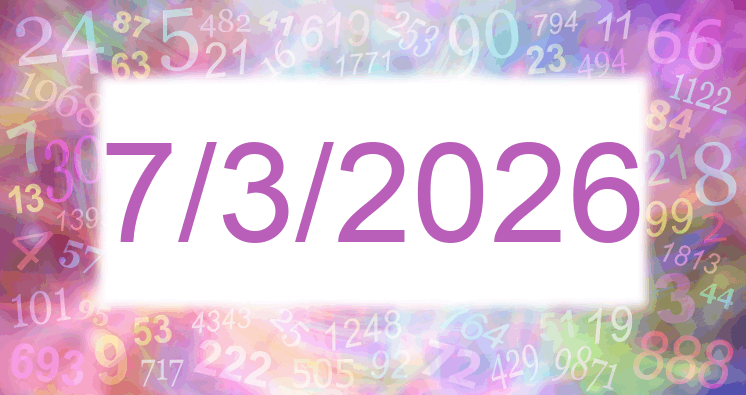 Numerología de la fecha 7/3/2026