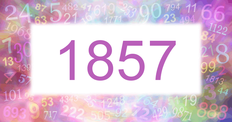 Sueño con el número 1857