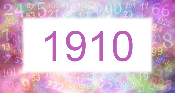 Sueño con el número 1910