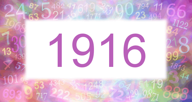 Sueño con el número 1916