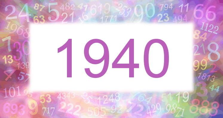 Sueño con el número 1940