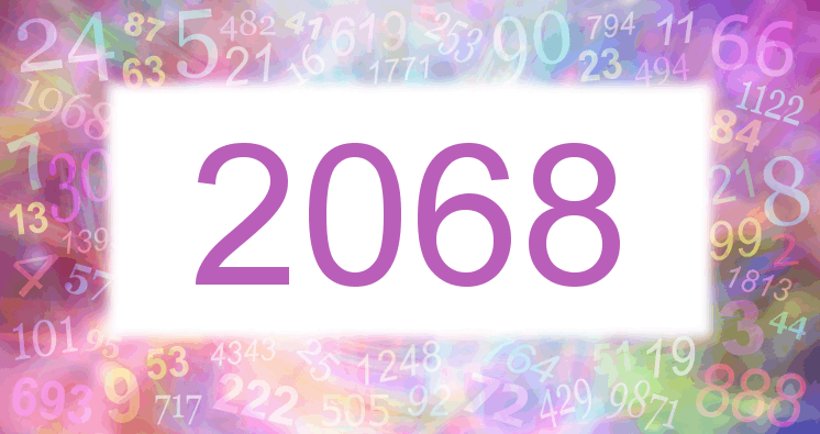 Sueño con el número 2068