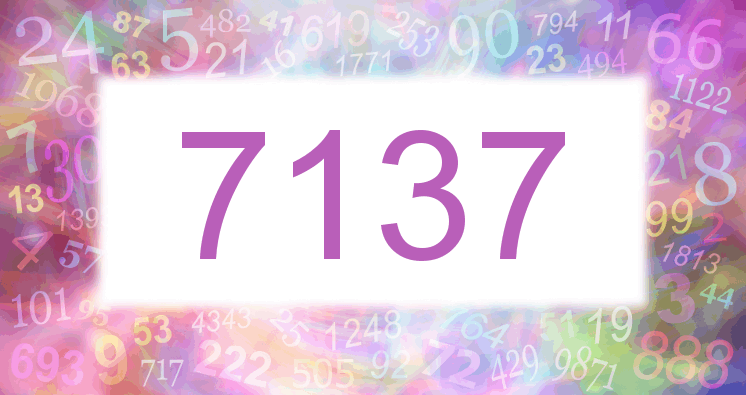 Sueño con el número 7137