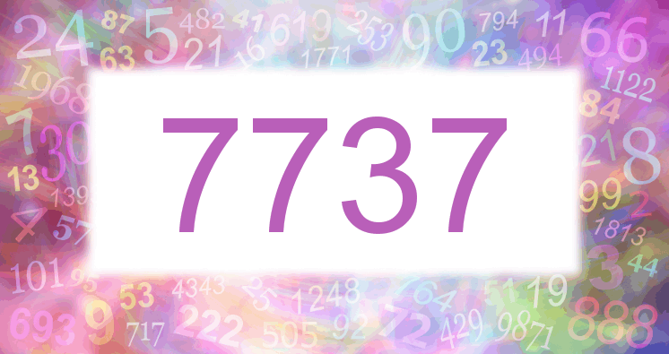 Sueño con el número 7737