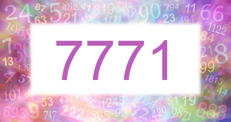 Sueño con el número 7771