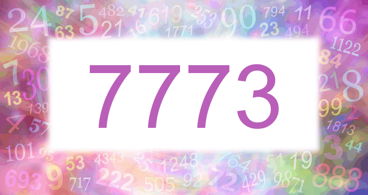 Sueño con el número 7773