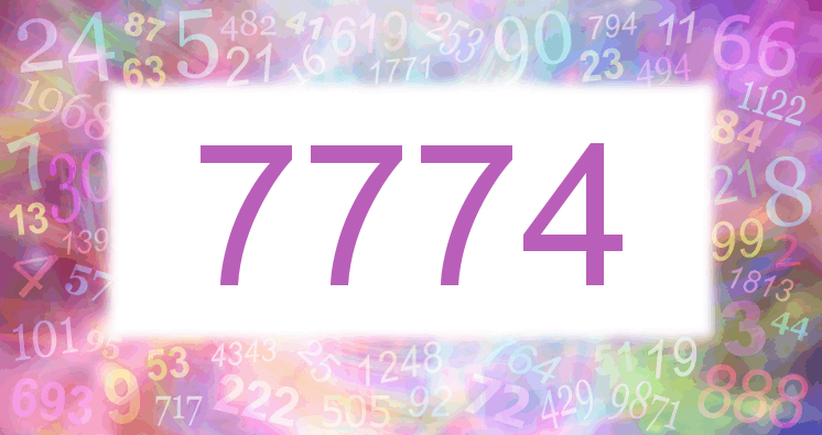 Sueño con el número 7774