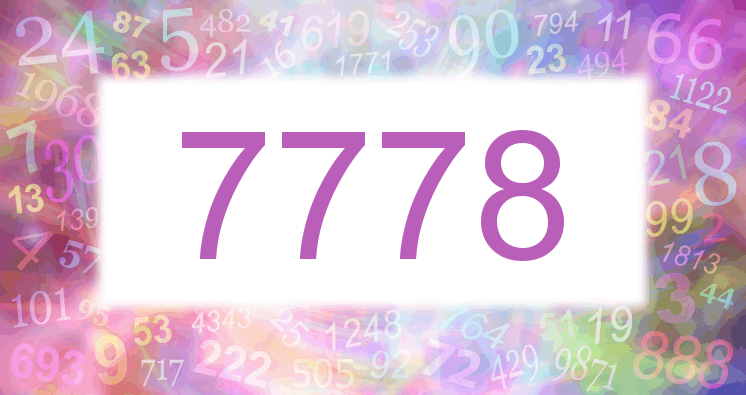 Sueño con el número 7778