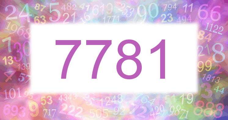 Sueño con el número 7781